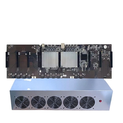 3060 ग्राफिक्स कार्ड 9 GPU खनन रिग X79 कंप्यूटर केस 2000W बिजली की आपूर्ति