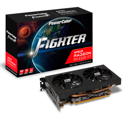 नीलम AMD RX6500XT गेमिंग ग्राफिक्स कार्ड 4GB GDDR6 64-बिट्स डुअल फैन