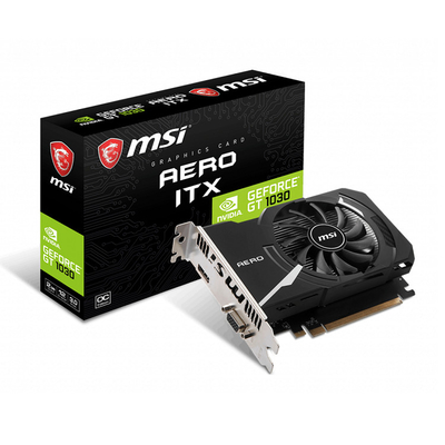 MSI GeForce GT 1030 AERO ITX 2G OC V1गेमिंग ग्राफिक्स कार्ड PCI-E 3.0