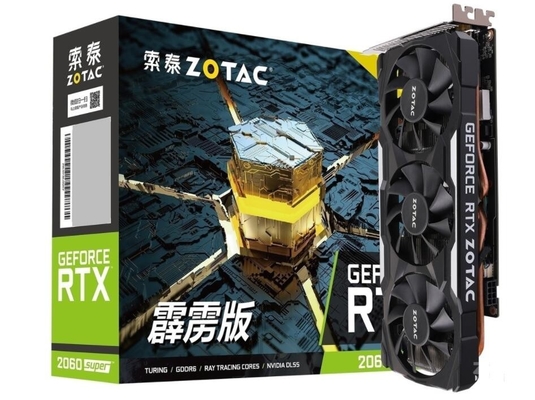 ZOTAC RTX 2060 सुपर GPU माइनर ग्राफिक्स कार्ड 8GB GDDR6 DirectX 12